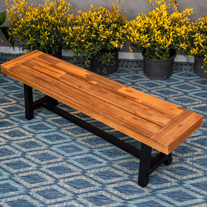Lark Manor Mcgahan Wooden Garden Bench & Reviews Wayfair